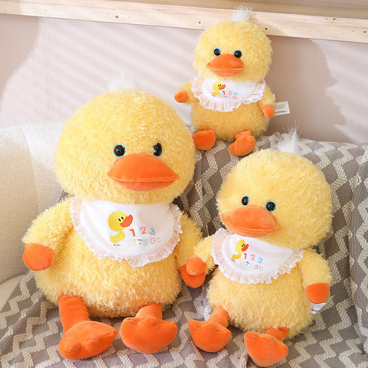 New Cute Little Yellow Duck Doodle Plush Toy – Soft Pine Needle Fleece Duck Doll