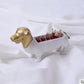 Dachshund Dog Ring Jewelry Box, Resin Craft Decorative Storage Case