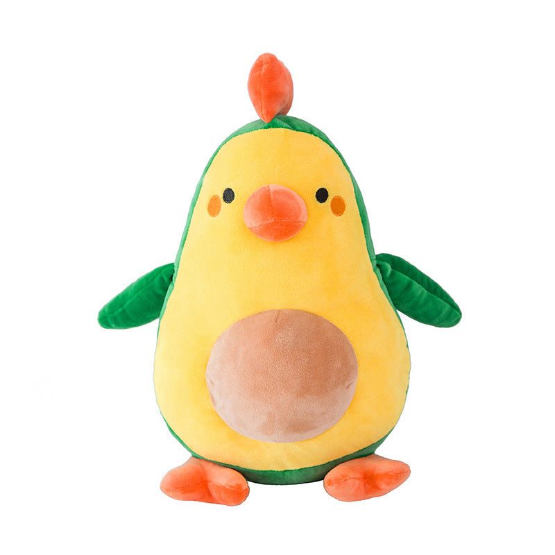 Avocado Chicken Pillow Doll – Soft Short-Plush Stuffed Animal