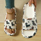 Women’s Sausage Dog Thick-Soled Home Slippers, Cute Cartoon EVA Flip-Flops
