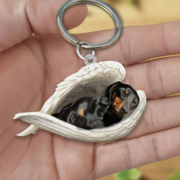 Acrylic Creative Cute Dog Keychain, Animal Cartoon Pendant with Single or Double-Sided Printing