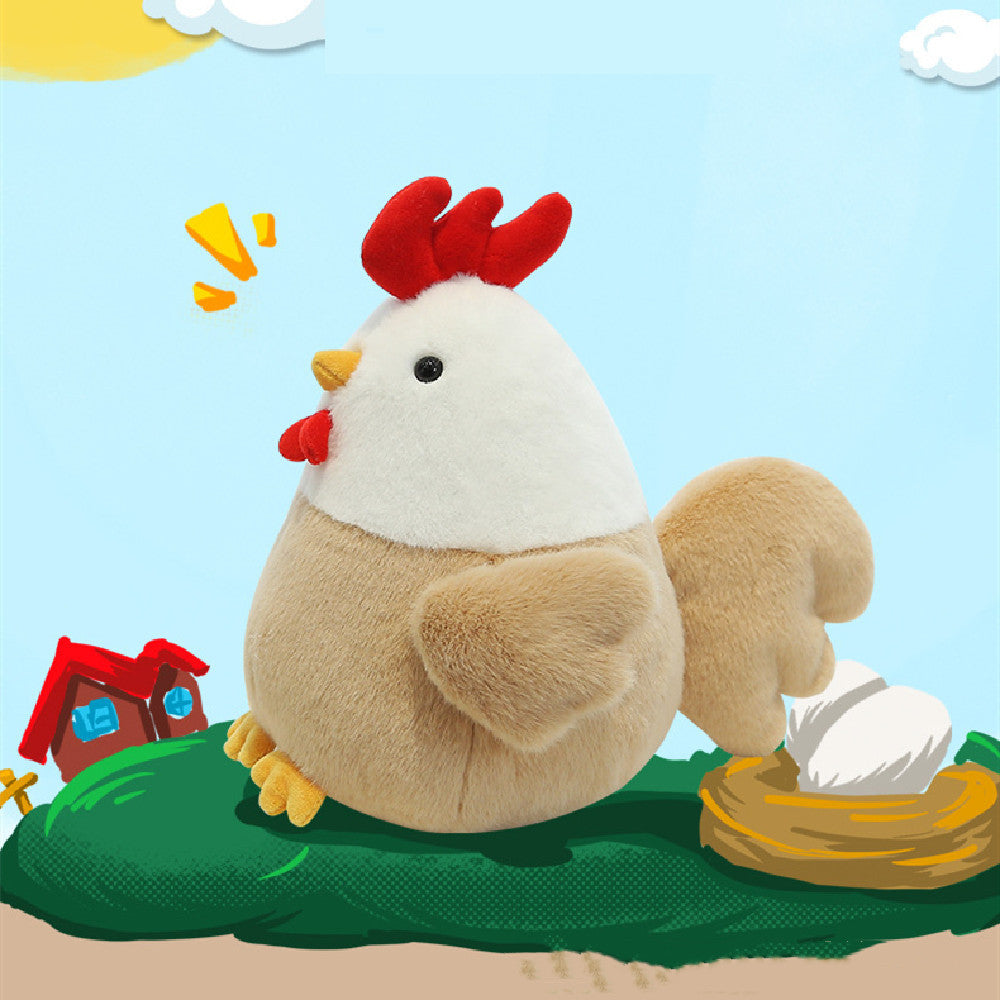 Plush Stuffed Chicken Doll – Cute Soft Ragdoll Style