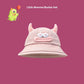 Seasonal Style: Cute Cartoon Fisherman Hat with Frog and Monster Designs (Tie-Dyed).