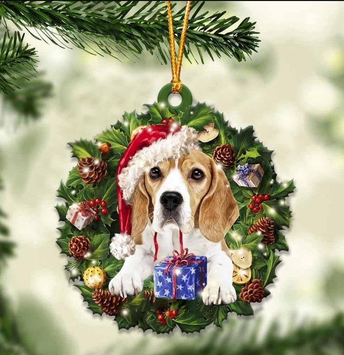 Sleeping Dog Angel Car Pendant, Acrylic Hanging Ornament for Cars, Doors & Home Decor