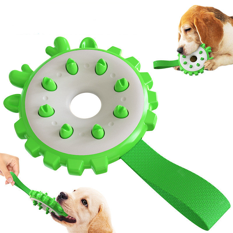 Training Bite-Resistant Molar Toy Ring, Durable Dog Toothbrush Chew Toy