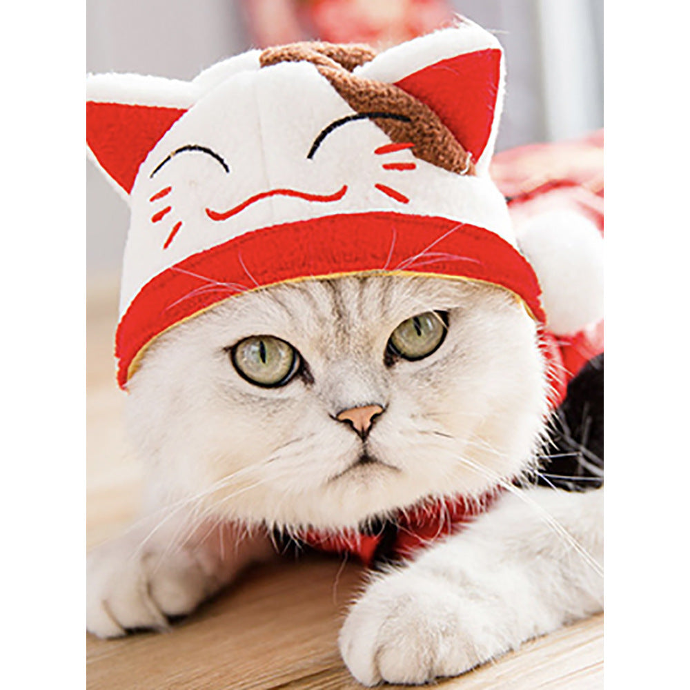 Cute Cartoon Pet Headgear, Sunflower, Animal & Character Hats for Cats and Small Dogs