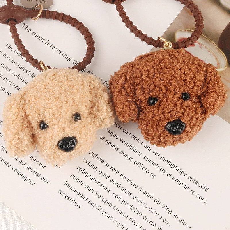 CharmCute Teddy Dog Soft Rubber Keychain Pendant, Creative Cartoon Style