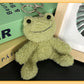 Frog Schoolbag Pendant Keychain – Cute Matcha Frog Plush Doll Charm