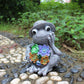 Night Garden Whimsy: Luminous Solar Lamp Hat Frog Outdoor Courtyard Decoration.
