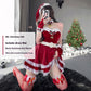 Christmas Bunny Cosplay Uniform, Gold Velvet Women’s Costume Set (Free Size)