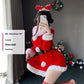 Christmas Bunny Cosplay Uniform, Gold Velvet Women’s Costume Set (Free Size)