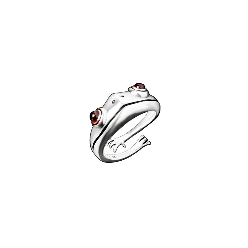 Street Style Statement: Hip Hop Frog Animal Open Ring (Unisex, Adjustable).