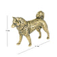 Old Solid Brass Zodiac Dog Ornament, Pure Copper Chinese-Style Decorative Statue