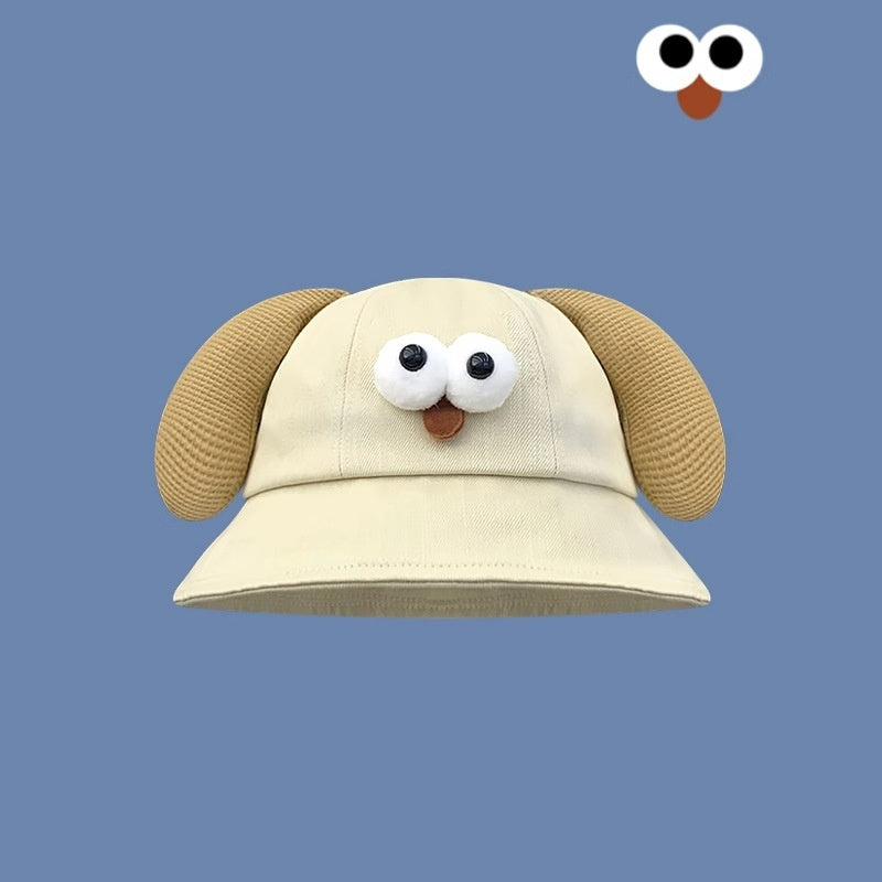 Seasonal Style: Cute Cartoon Fisherman Hat with Frog and Monster Designs (Tie-Dyed).