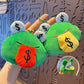 Lucky Charm: Creative Cartoon Plush Money Frog Coin Purse Keychain.