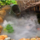 Zen Water Feature: Frog Decoration Viewing Fountain Sculpture in Synthetic Magnesium Oxide.