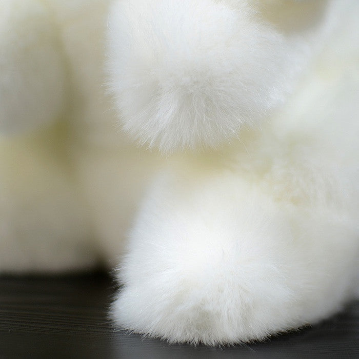 Love Lop-Eared Rabbit Doll, Soft White Bunny Plush Toy (19cm)