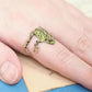 Adjustable Whimsy: Tree Frog Ear Clip and Ring Set for Women (Electroplated Alloy).