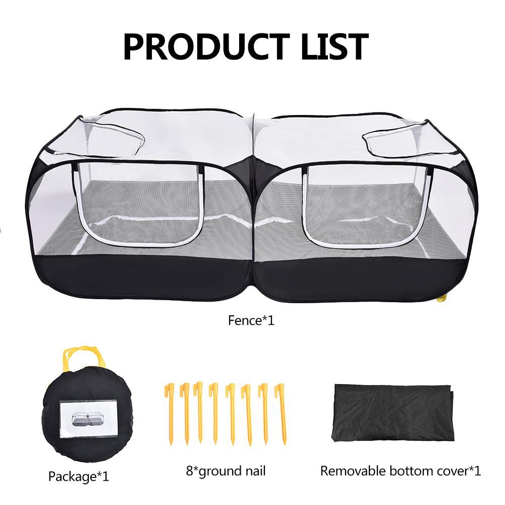 2-in-1 Pet Playpen & Chicken Coop – Indoor/Outdoor Fabric Fence with Removable Bottom