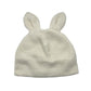Cute Sweet Girl Milk Bunny Ears Knitted Woolen Hat, Embroidered Dome Baseball Cap