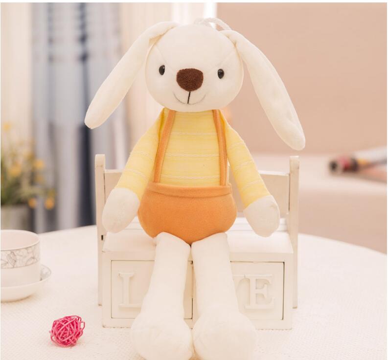 Cute Bunny Rabbit Plush Toy, Crystal Super Soft Plush Doll with PP Cotton Filling