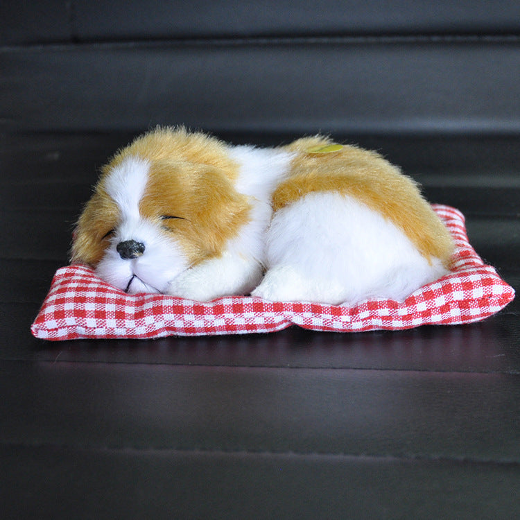 Quiet Comfort: Lovely Simulation Dog Plush Doll with Sound (Sleep Toy, $\mathbf{14\text{cm}}$).