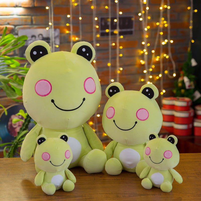 Crystal Soft Comfort: Cute Little Frog Plush Doll for Gifts and Decoration.