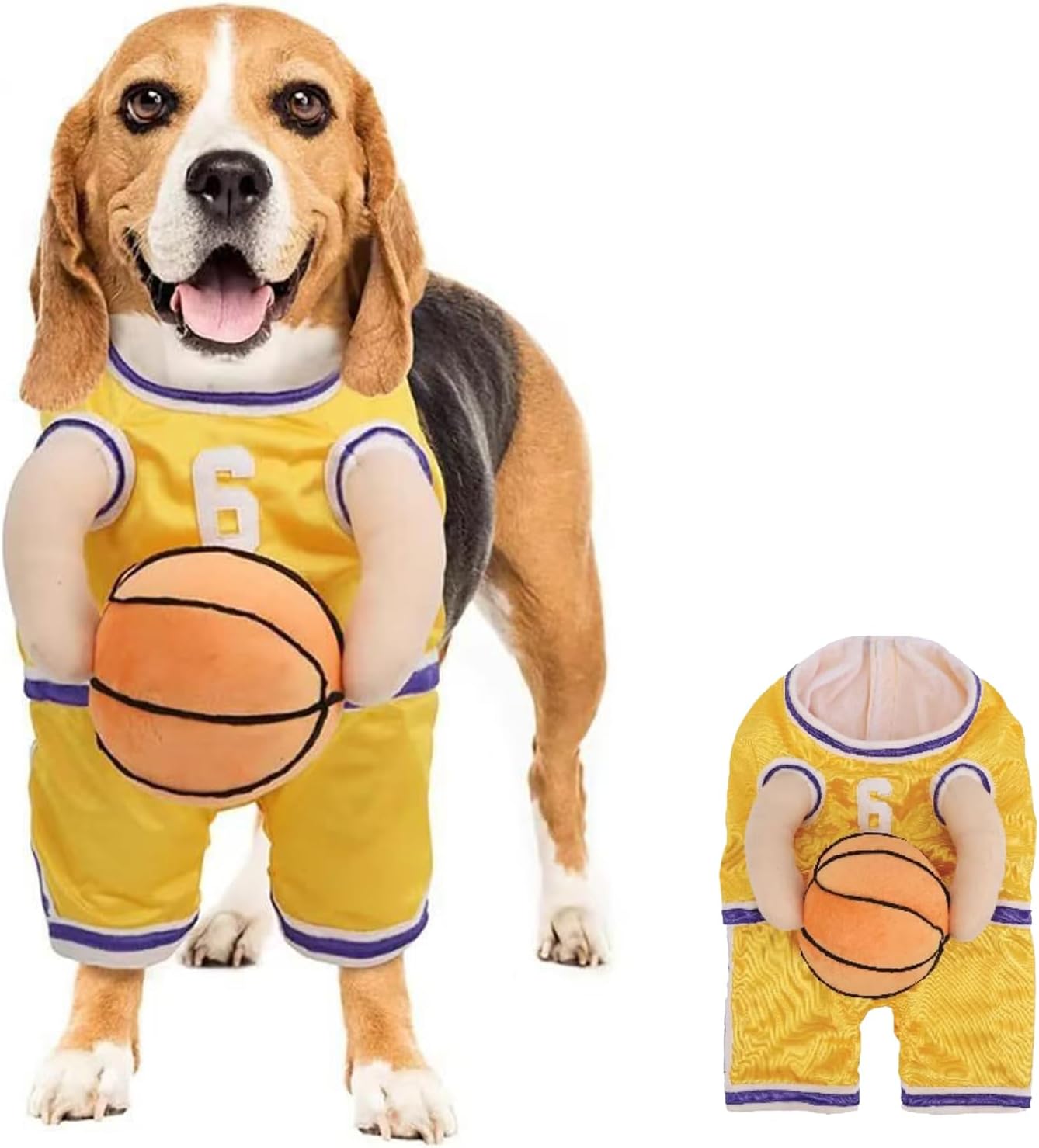 Pet Costumes, Dog Basketball Player Costume for Halloween, Sports Cosplay & Funny Dress-Up