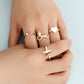 European & American Fashion Bunny Alloy Joint Ring, Heart-Shaped Animal Design
