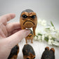 Chubby Charm: Cartoon African Rain Frog Toad Statue Resin Ornament.