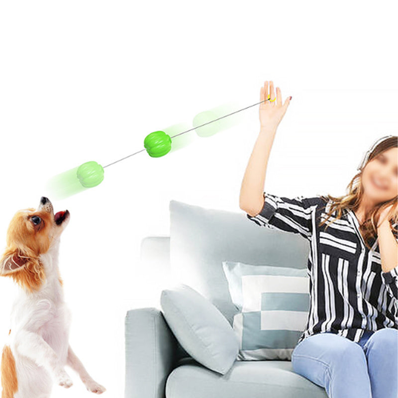 Halloween Pumpkin Squeaky Dog Toy, Chew & Training Ball for Small Dogs and Puppies