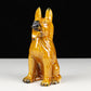 Tang Sancai Dog Ceramic Crafts, Handmade Chinese-Style Dog Ornaments (Multiple Breeds & Sizes)