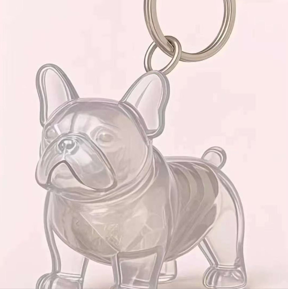 Dog Fur Storage Cute Pendant Keychain Bag Charm