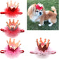 Princess-Style Mesh Crown Hat for Pets, Birthday Party Headwear for Dogs & Cats