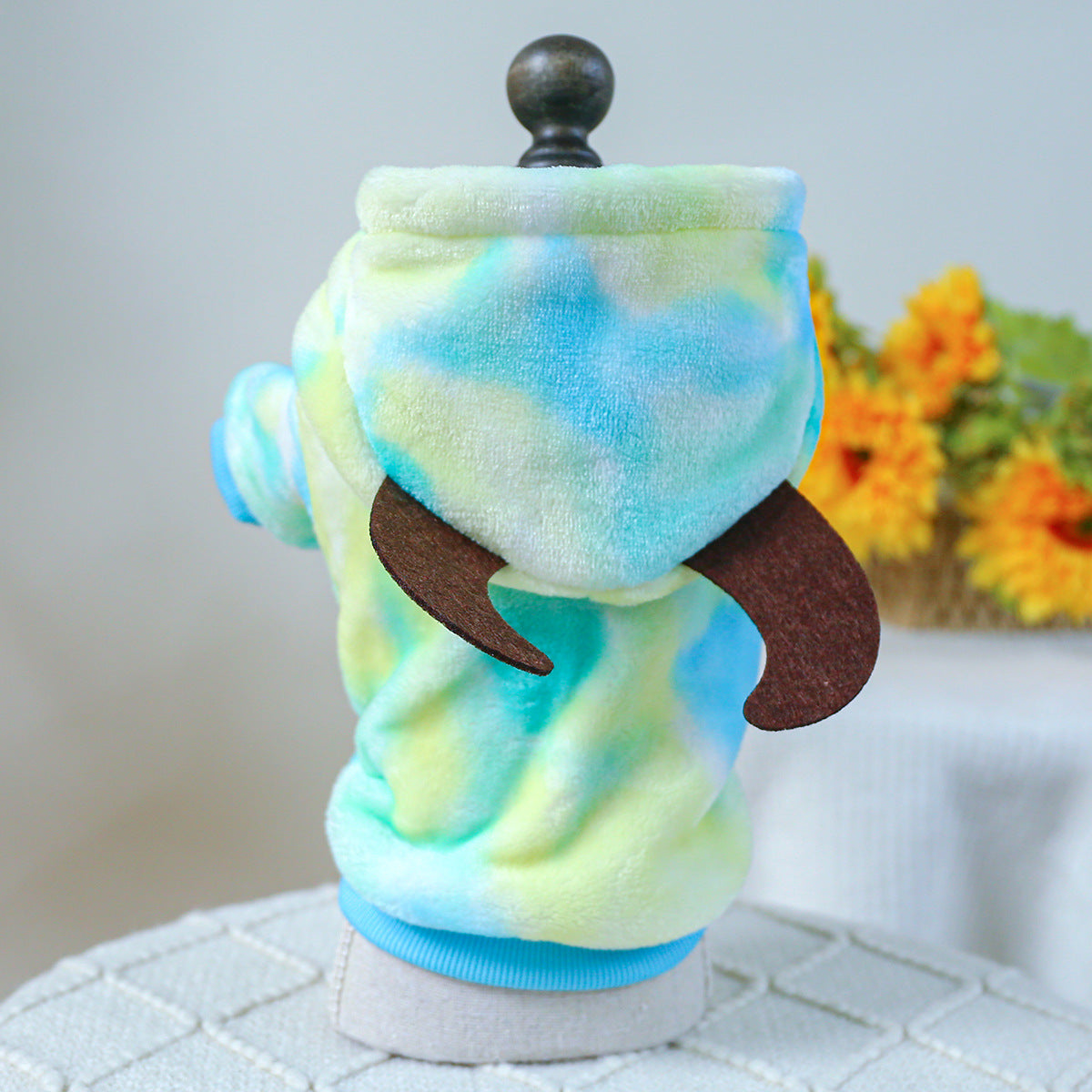 Fleece-Lined Warm Dog & Cat Clothing, Flower & Four-Feet Pet Costume Collection