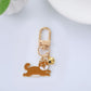 American Pet Decorations Metal Dog Keychain, Cute Corgi & Dog-Themed Pendants