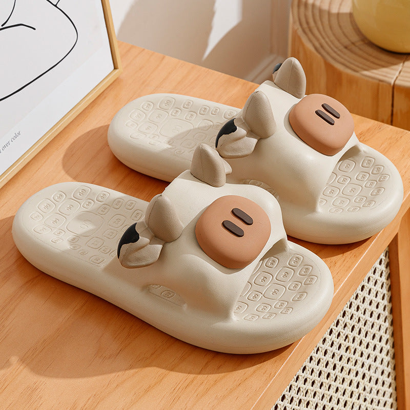 Cartoon Shoes Cute Pig Bear Dog Slippers, Bathroom, Indoor & Garden EVA Sandals
