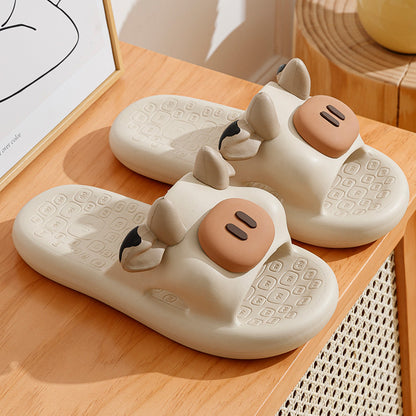 Cartoon Shoes Cute Pig Bear Dog Slippers, Bathroom, Indoor & Garden EVA Sandals