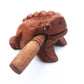 Bring Luck Home: Classic Wooden Lucky Frog Model Toy / Ornament (Six Sizes).