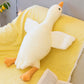 Sand Carving Duck & Big White Goose Plush Doll – Dehaired Angora-Style Long Sleeping Pillow Gift