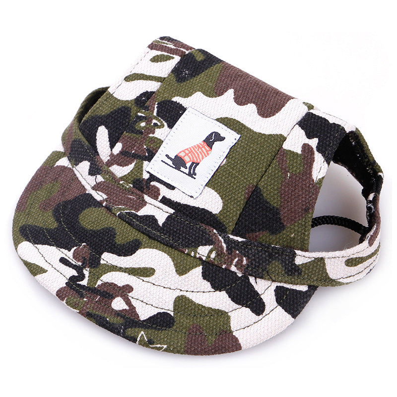 Sunshade Baseball Hat for Pets, Canvas & Oxford Duckbill Cap for Teddy, Corgi, Small & Large Dogs
