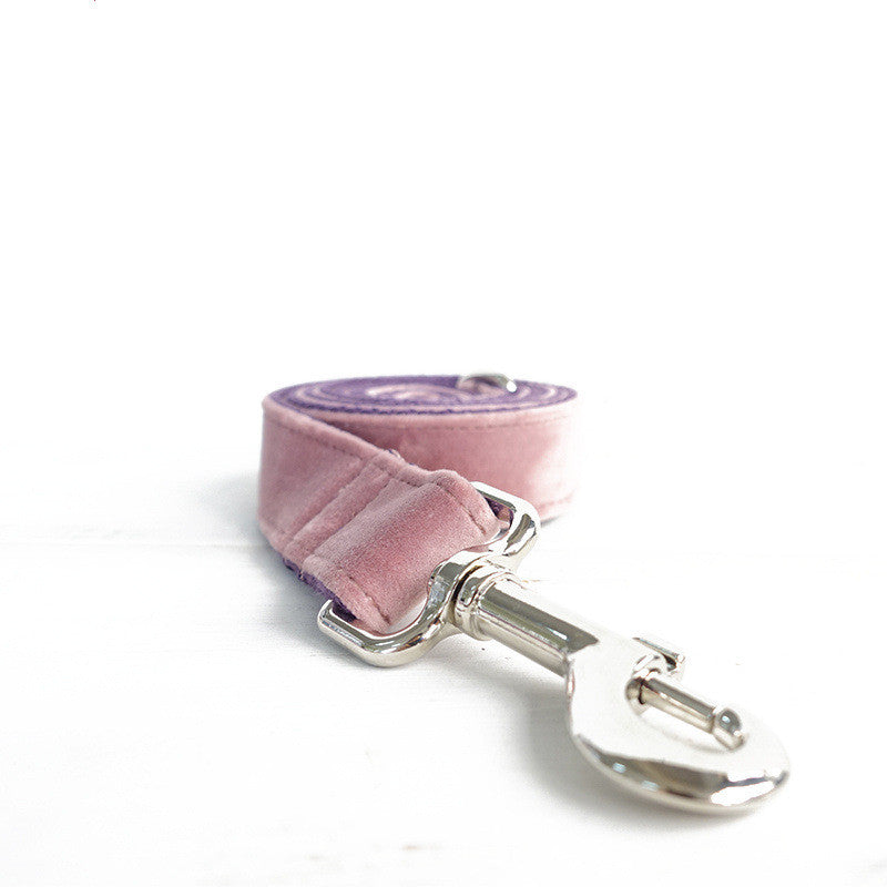 Dog Ring Drawstring Pet Leash, Stretchable Polyester Walking Lead