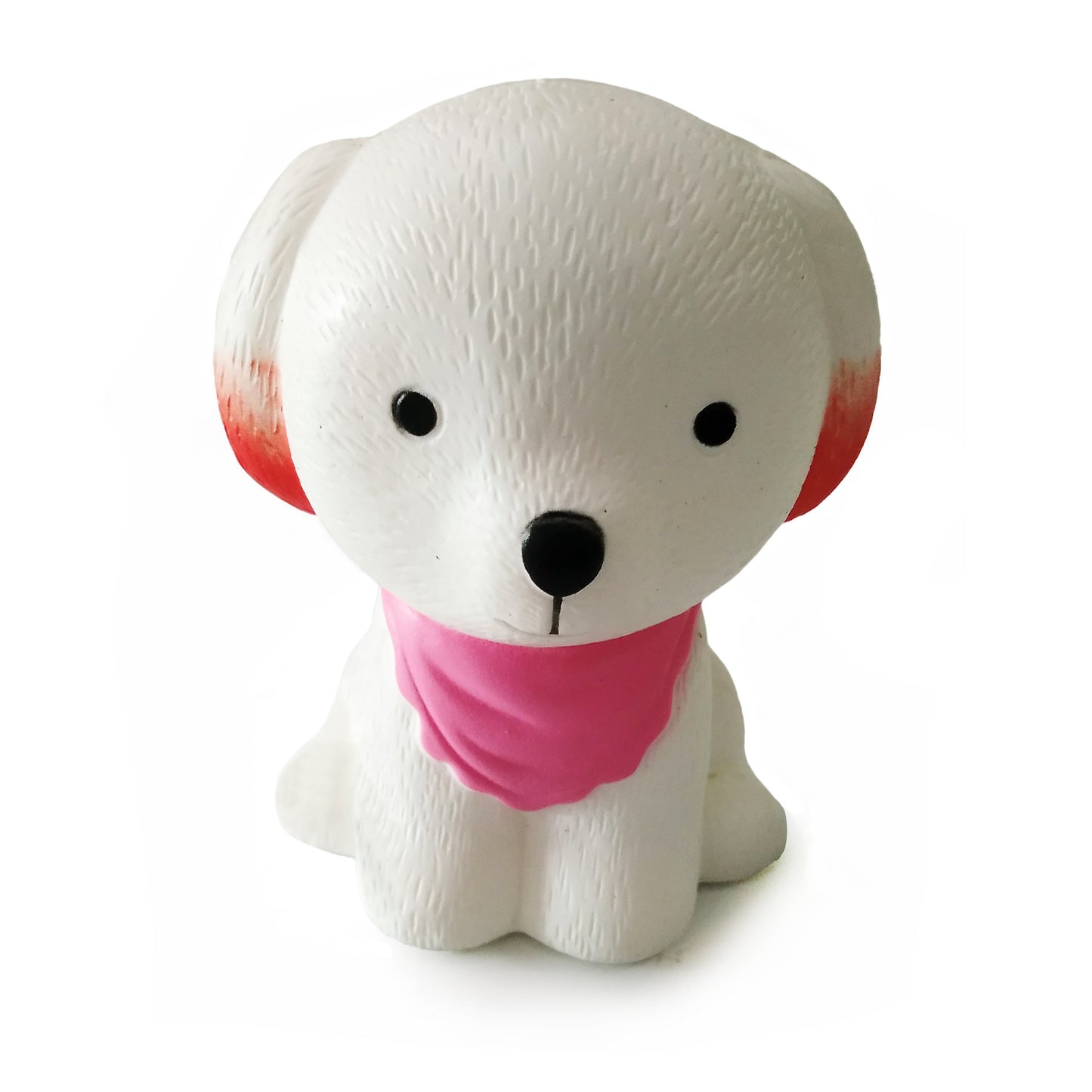 Simulation Cute Dog Toy, PU Stress Relief Squishy Scarf Dog for Teens & Adults