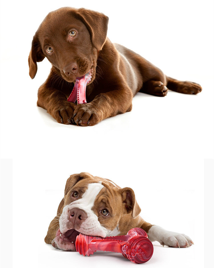 Triangle Ring Dog Chew Toy, Durable Nylon Bite Toy for Dogs (Red / Mixed Colors)