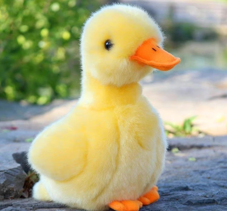 Simulation Plush Small Yellow Duck Doll – Cute 17cm Stuffed Toy for Kids