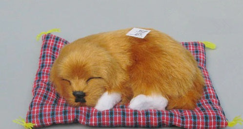 Quiet Comfort: Lovely Simulation Dog Plush Doll with Sound (Sleep Toy, $\mathbf{14\text{cm}}$).