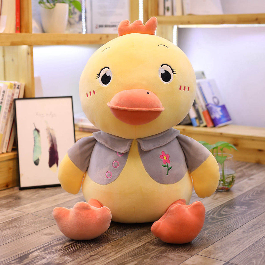 Quirky Companion: Big Mouth Duck Animal Plush Doll (Short Plush, PP Cotton Filled).