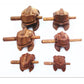 Bring Luck Home: Classic Wooden Lucky Frog Model Toy / Ornament (Six Sizes).