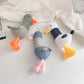 Net Red Trend: Cheering Duck Ugly Cute Plush Small Pendant for Bags & Keychains.