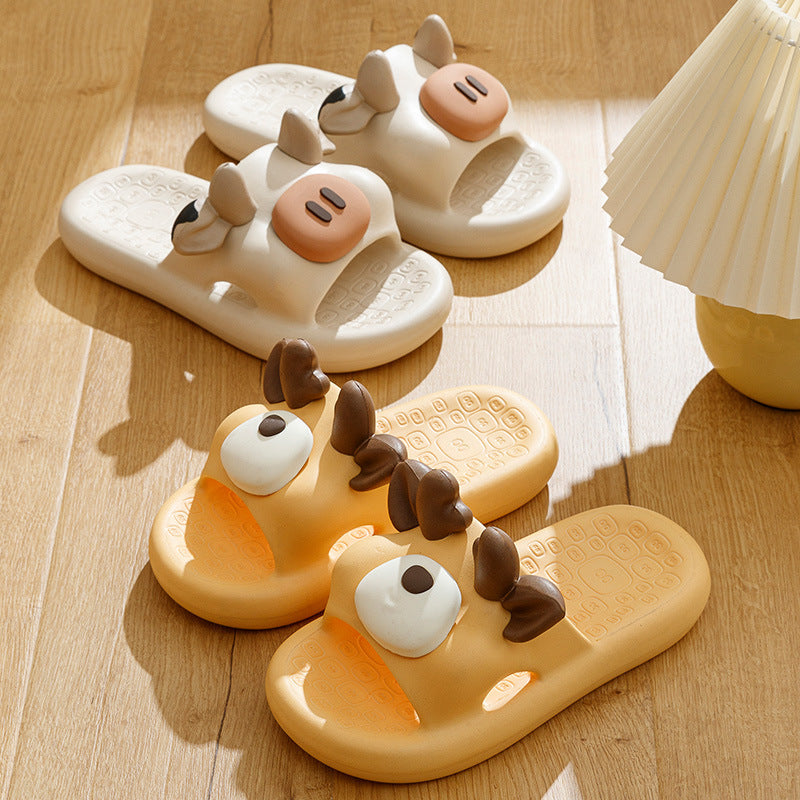 Cartoon Shoes Cute Pig Bear Dog Slippers, Bathroom, Indoor & Garden EVA Sandals